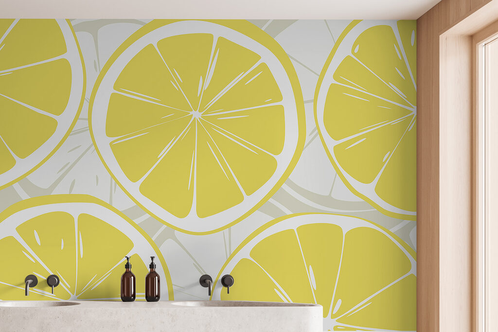Fresh Lemon Slices in an interior
