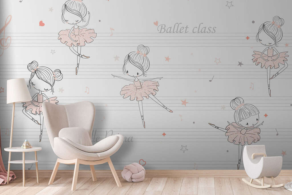 Little Ballet Class in an interior