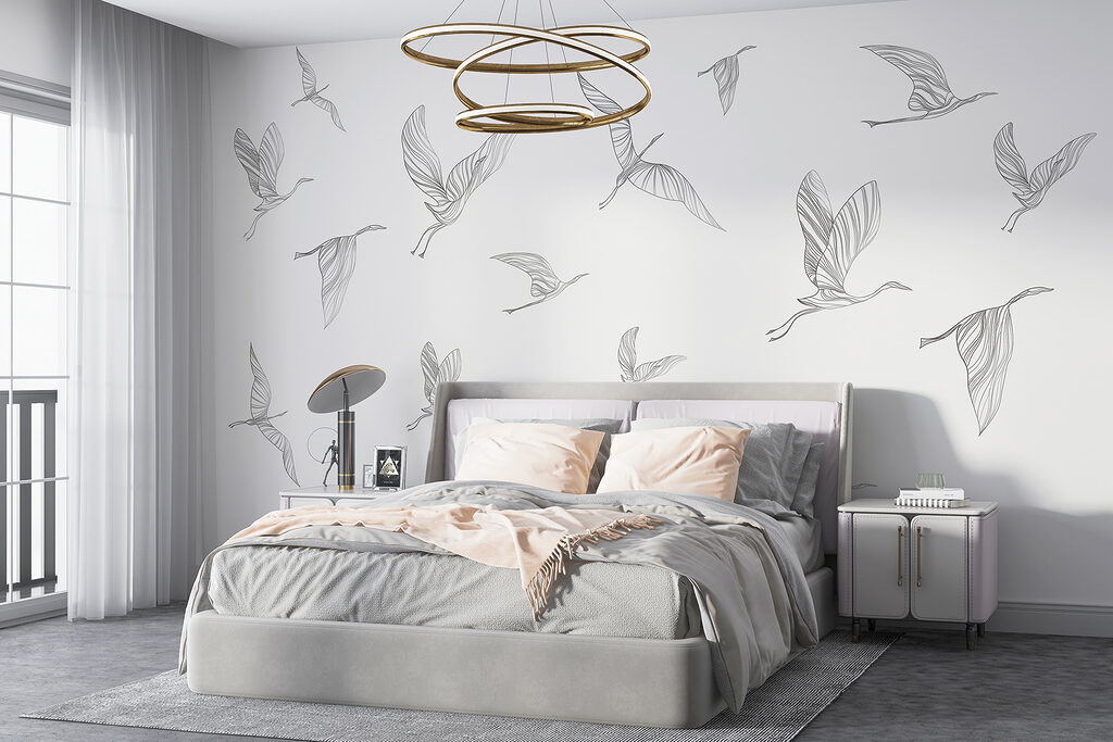 Bird Flight Sketches in an interior