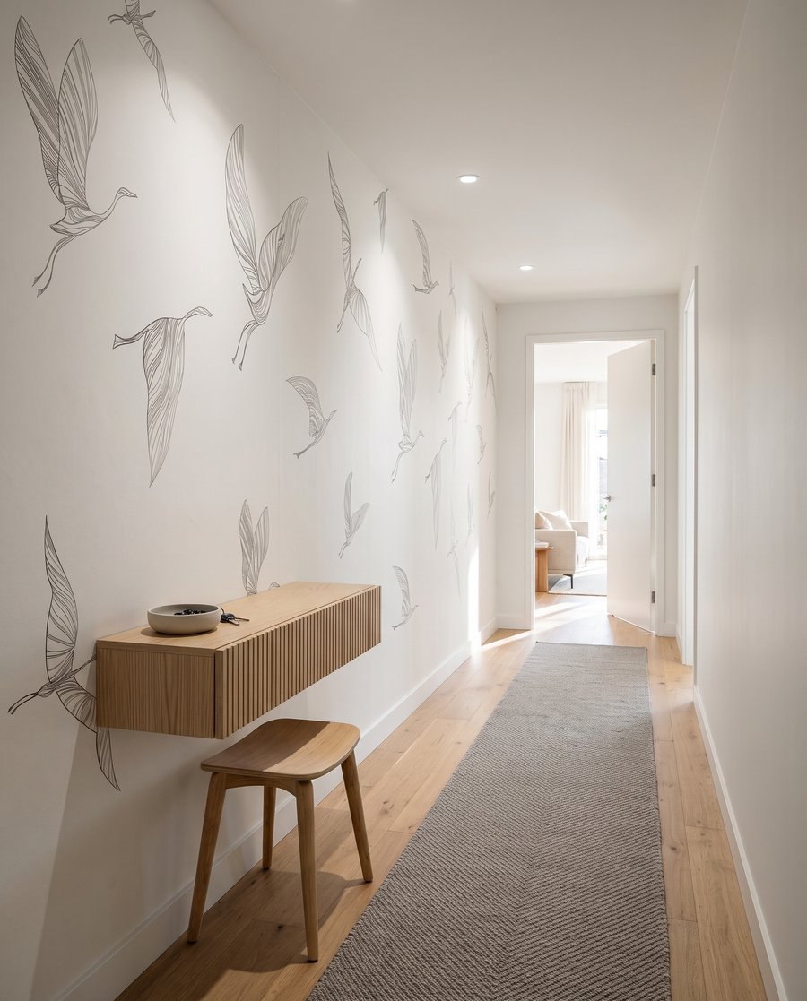 Bird Flight Sketches in an interior