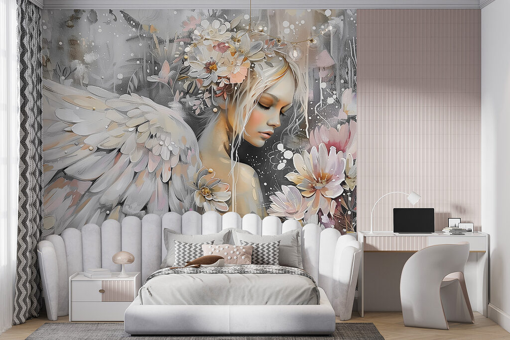 Angel among white flowers — interior 3