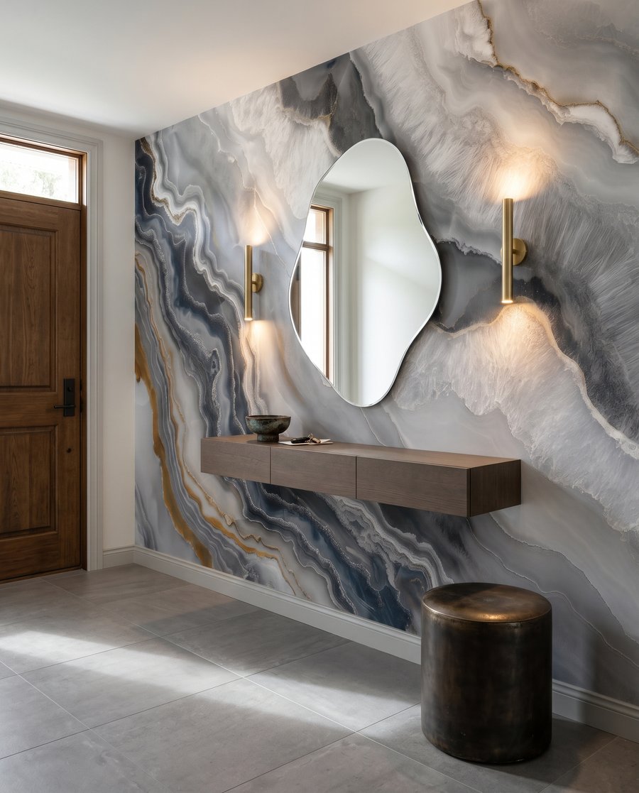 Banded Stone in an interior