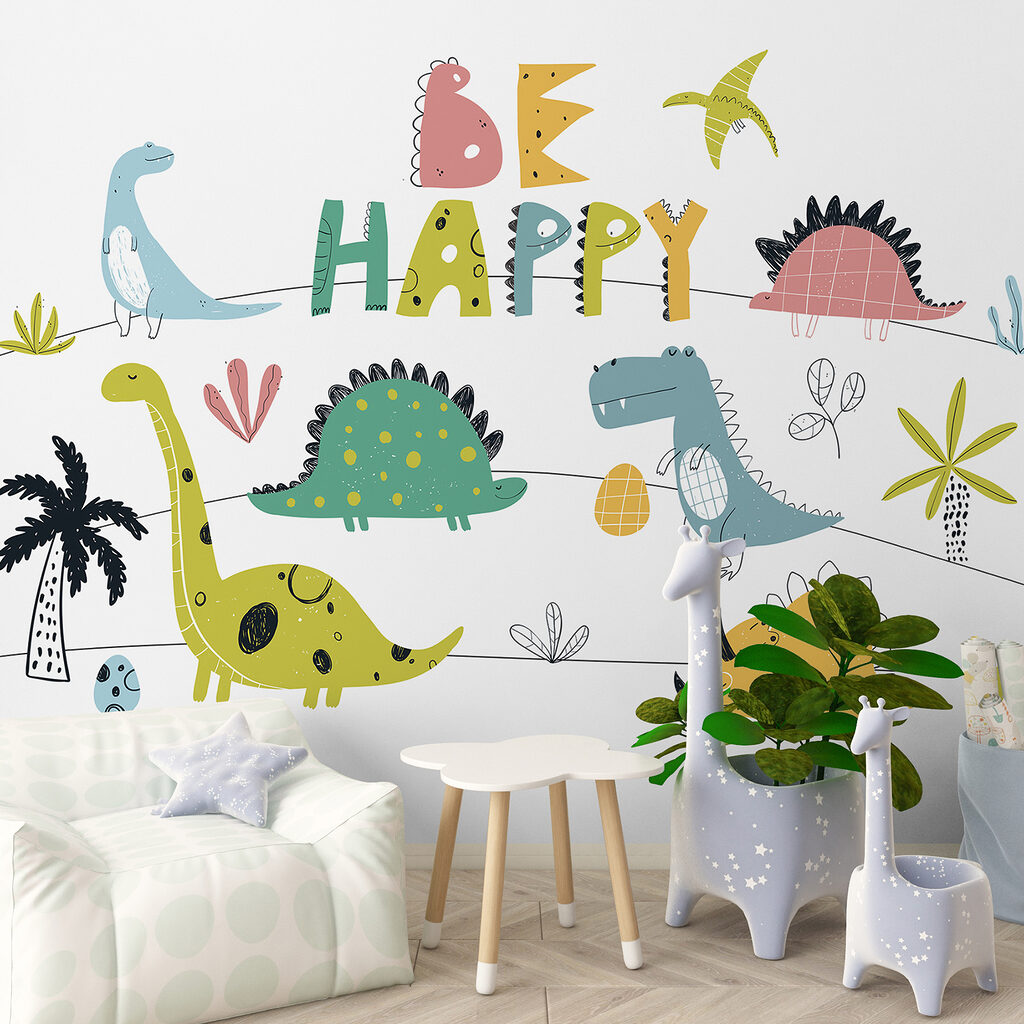 Cheerful dinosaurs with letters — interior 2