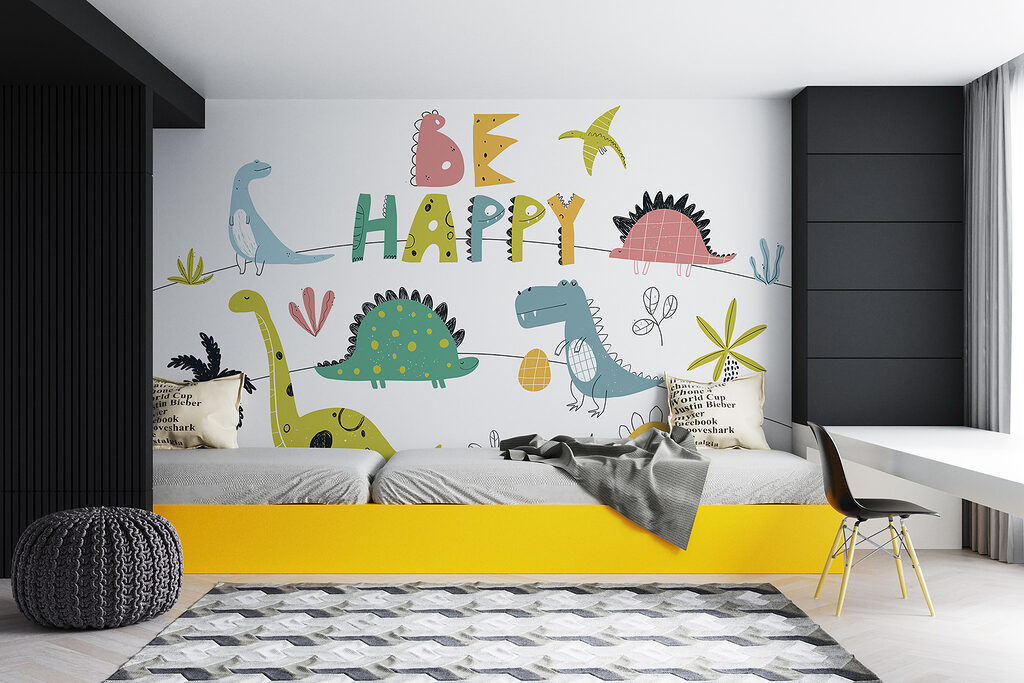 Cheerful dinosaurs with letters — interior 4