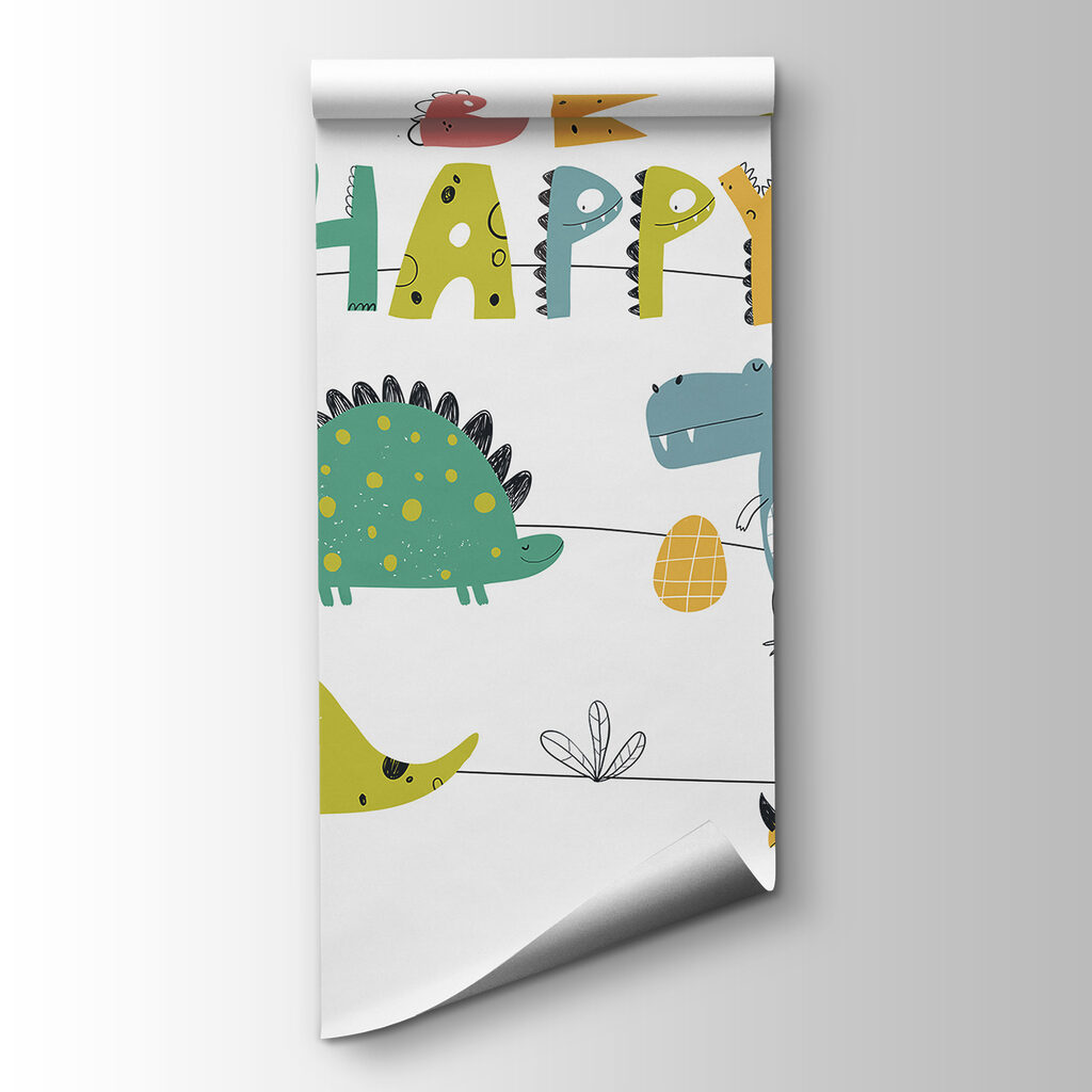 Cheerful dinosaurs with letters — product view