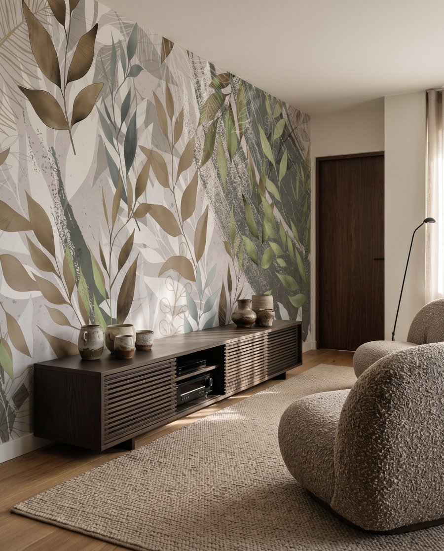 Woven Leaf Sprigs in an interior