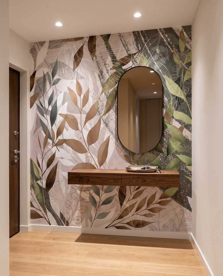 Woven Leaf Sprigs in an interior