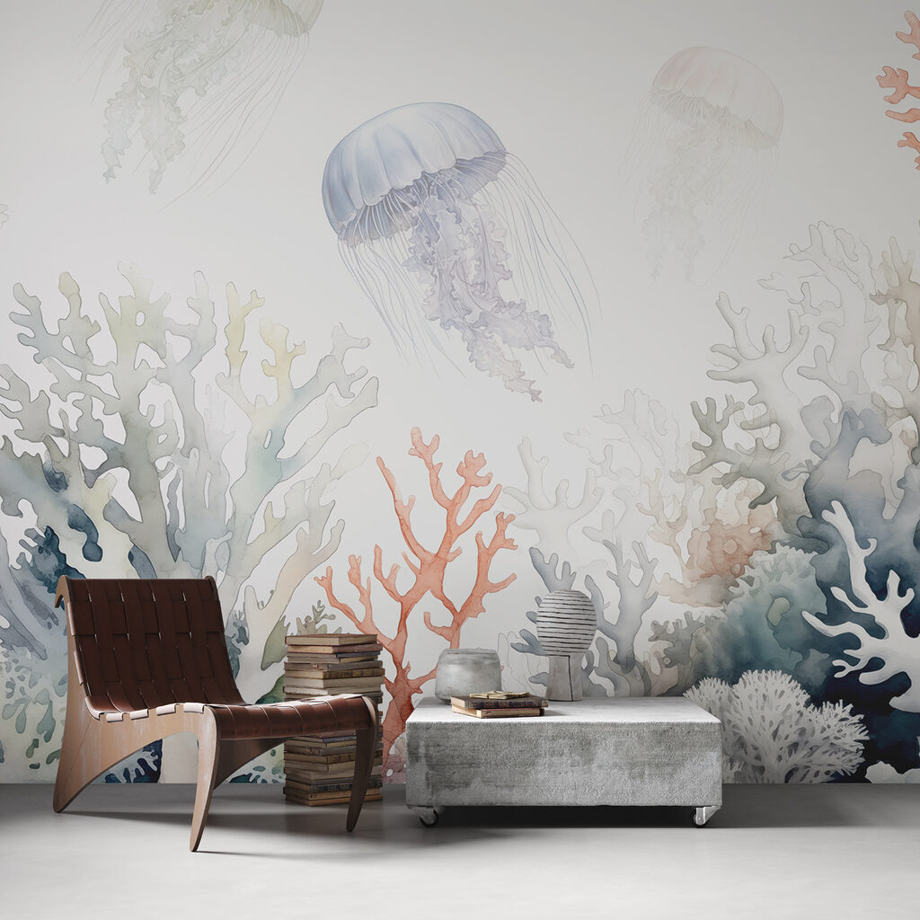 Jellyfish Garden in an interior