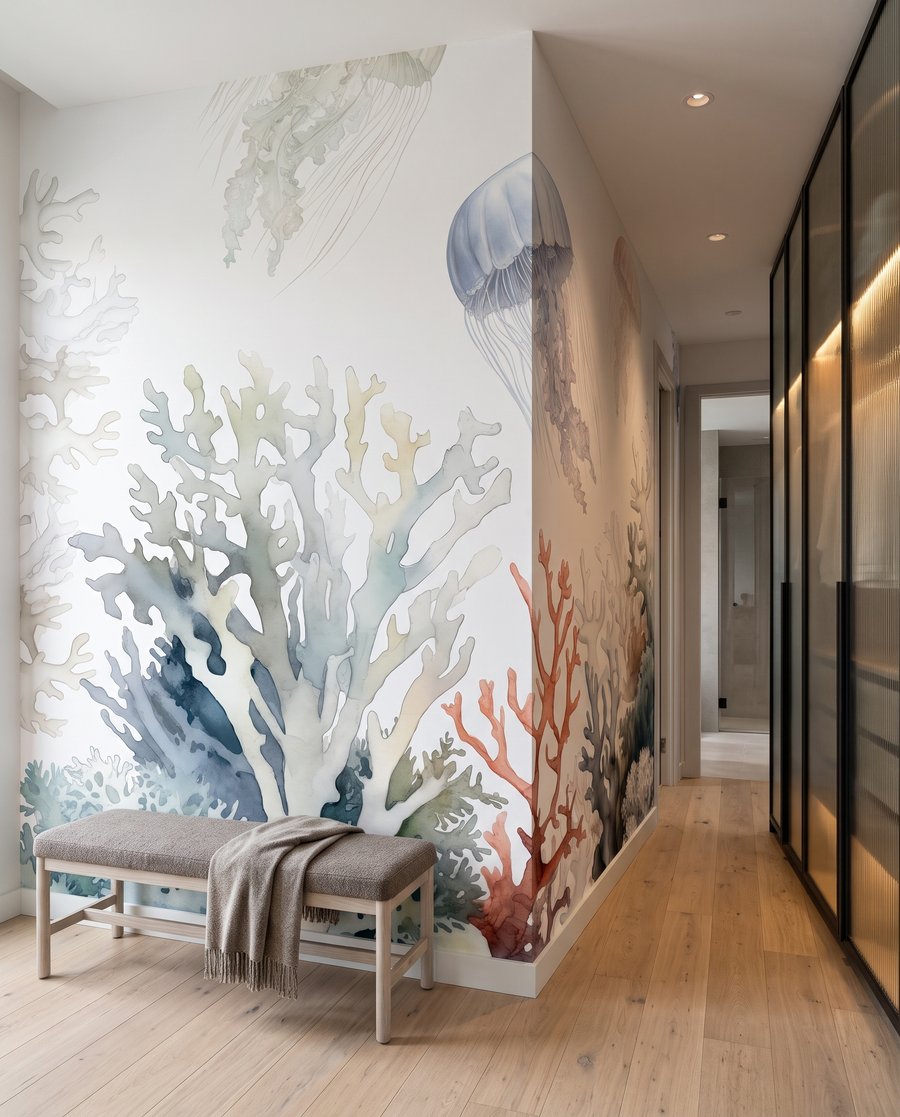 Jellyfish Garden in an interior