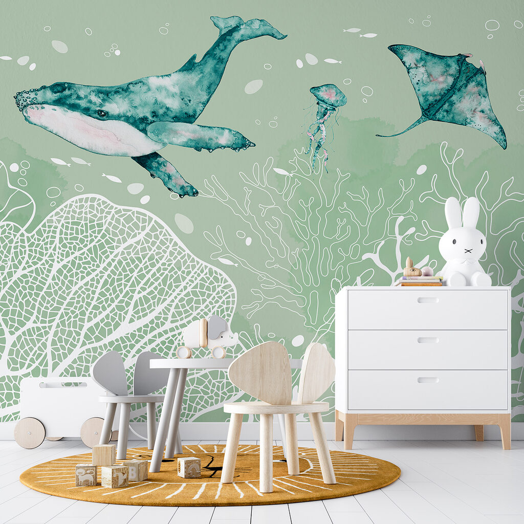 Whale and Rays — interior 1