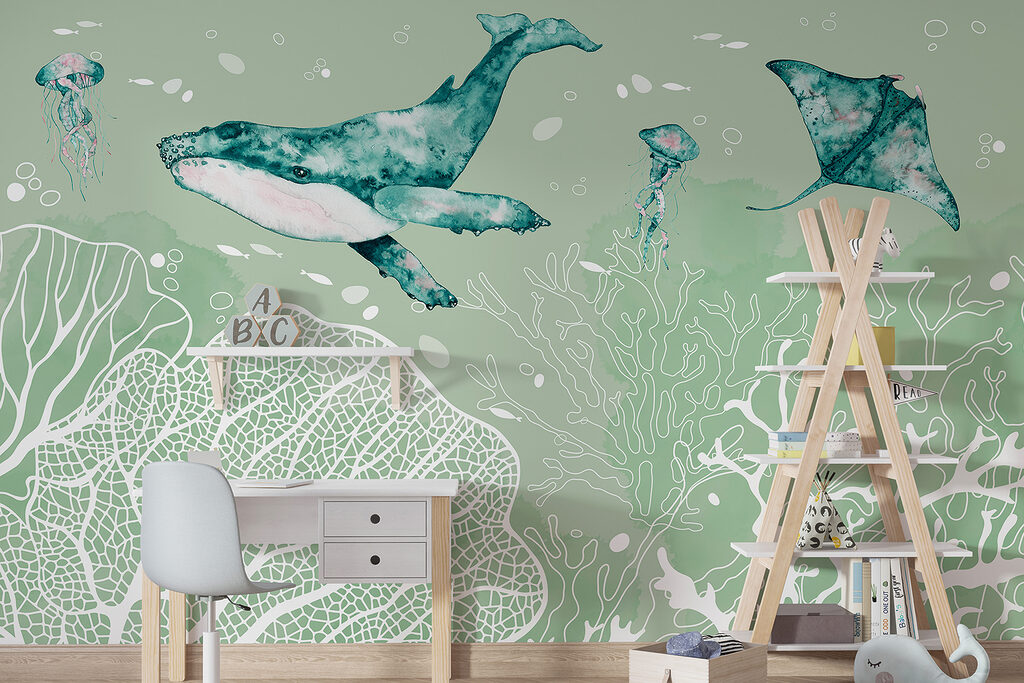 Whale and Rays — interior 2