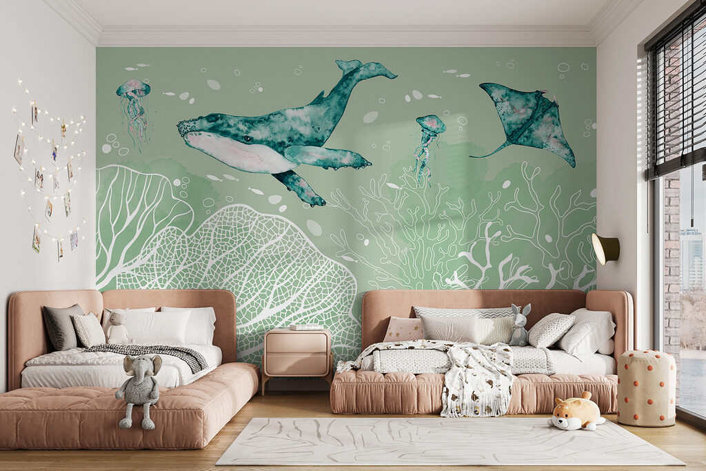 Whale and Rays — interior 3