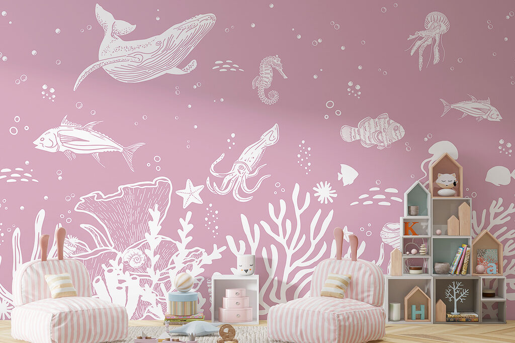 Ocean Life in Chalk — interior 1
