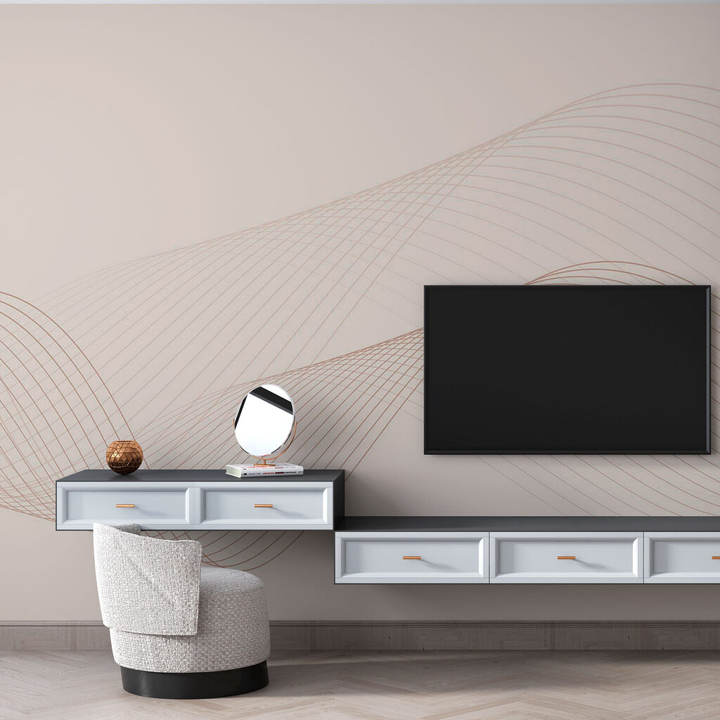 Waves of Fine Lines in an interior