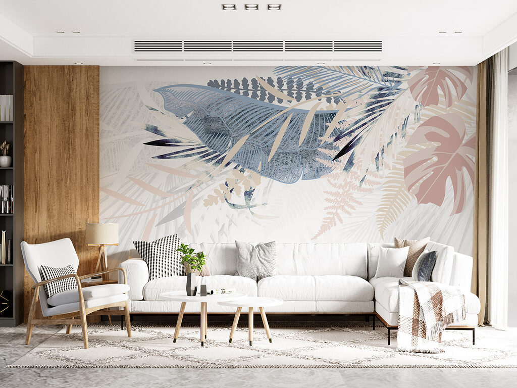 Pastel leaves fan out — interior 5