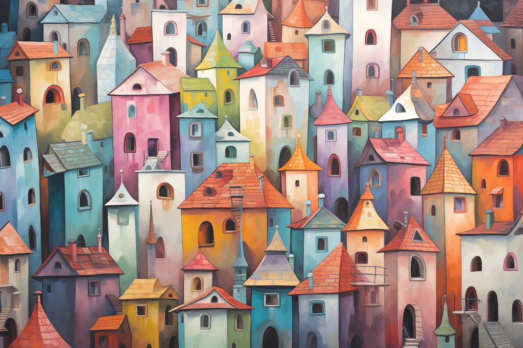 Little Colourful Town — full design