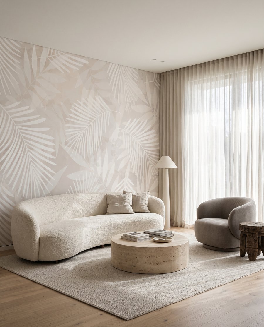 Palm Silhouette in an interior