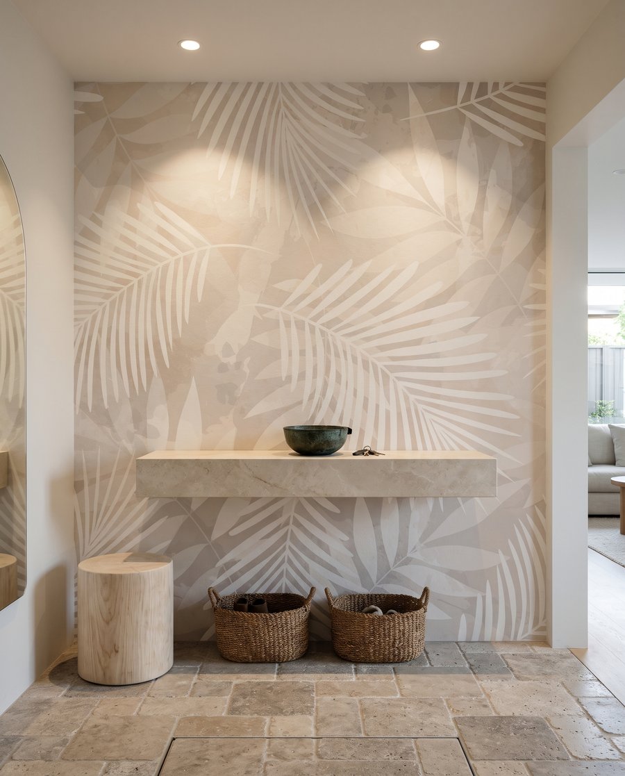 Palm Silhouette in an interior