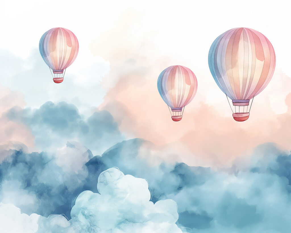 Floating Balloon Trio — full design