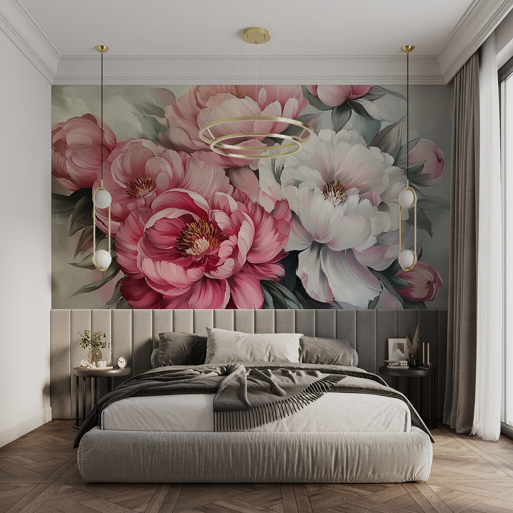 Full pink peonies — interior 2