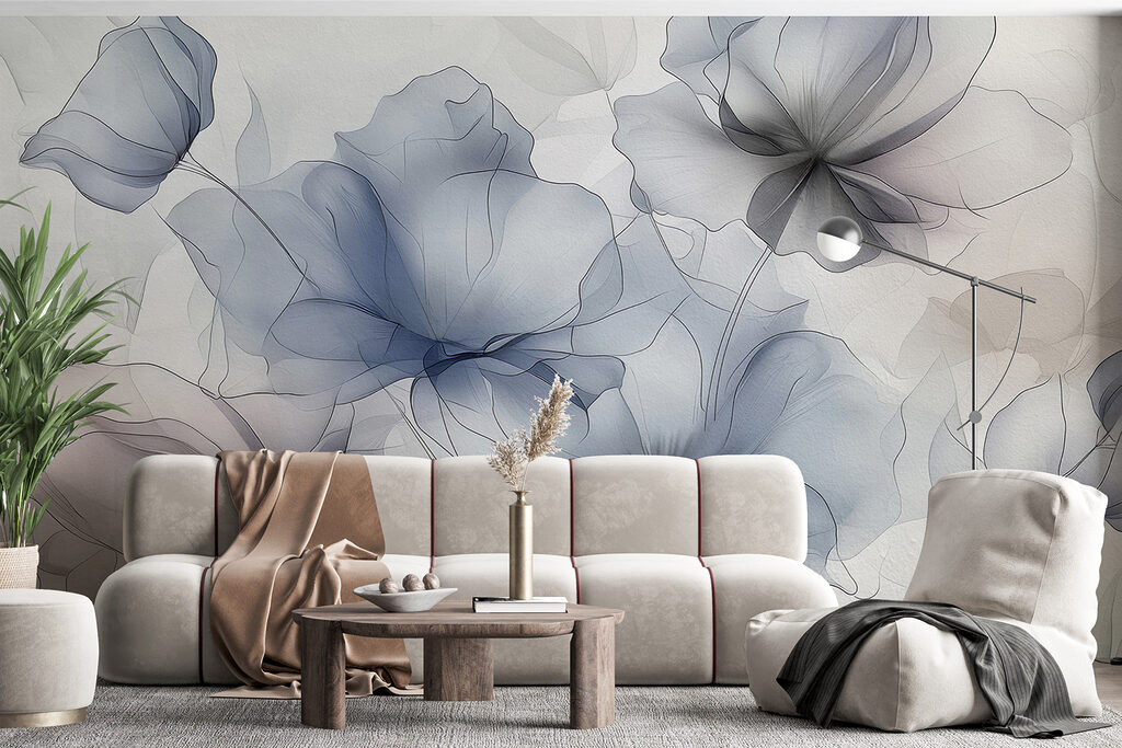 Translucent blue-grey flowers — interior 2