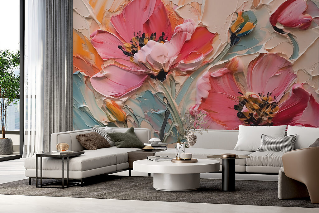 Wildflower Brushwork in an interior
