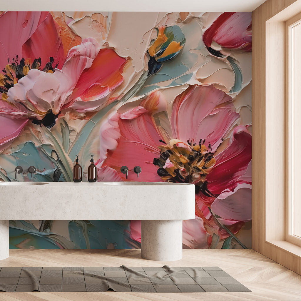 Wildflower Brushwork in an interior