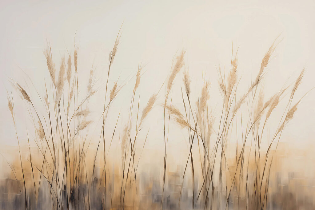 Grasses in sand mist — full design