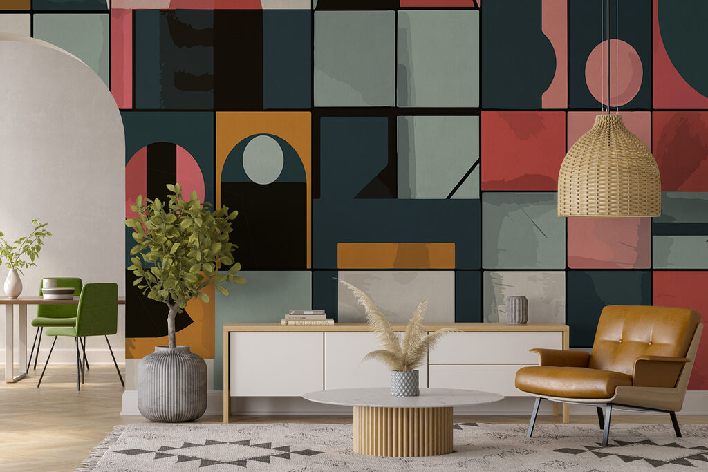 Shape and Colour in an interior