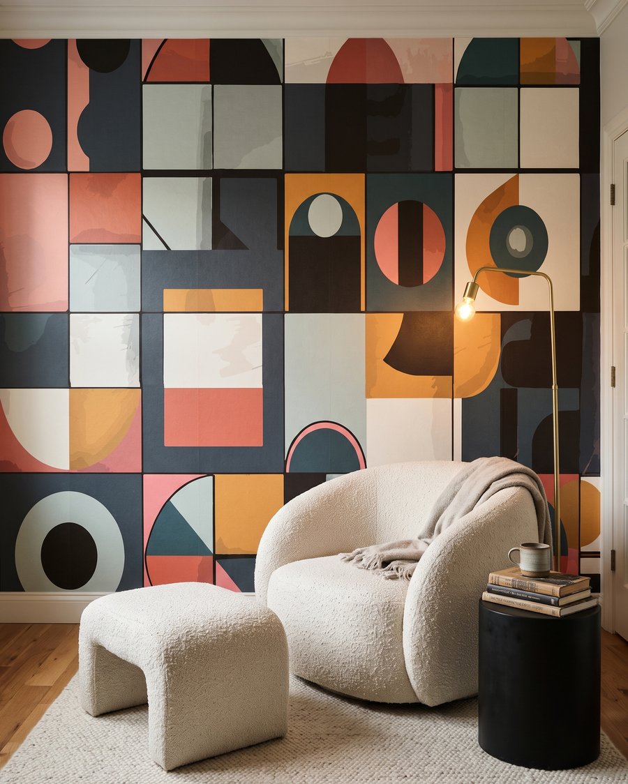 Shape and Colour in an interior