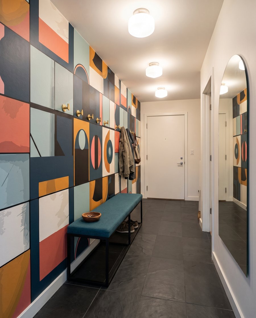 Shape and Colour in an interior
