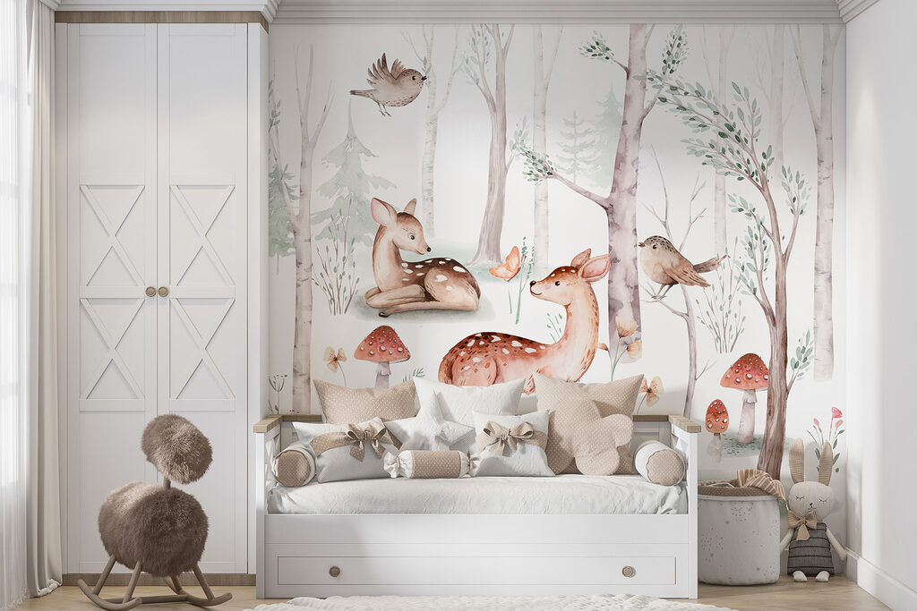 Forest deer and bear — interior 1
