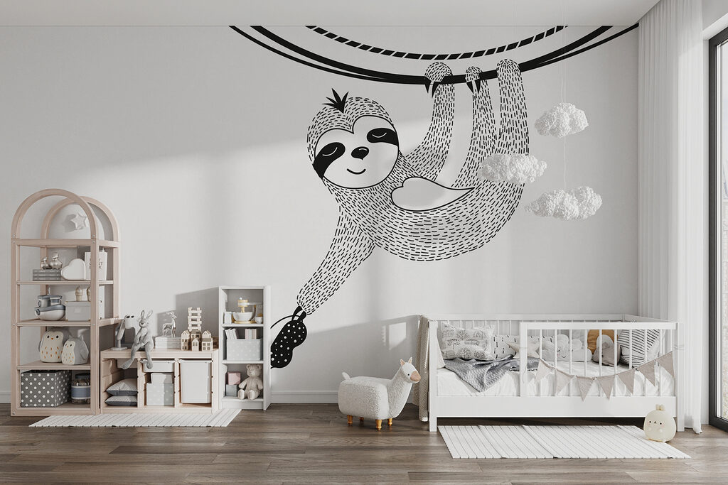 Sloth on a branch — interior 2