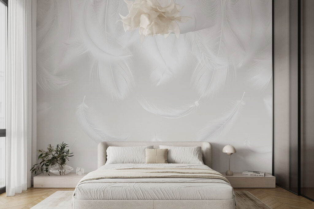 Feathers Falling Softly — interior 2