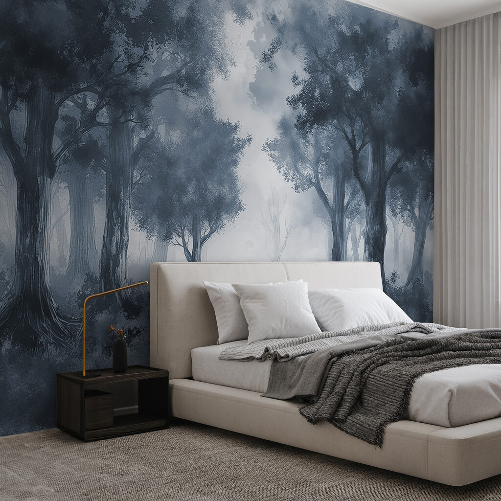 Path Through Misty Trees in an interior
