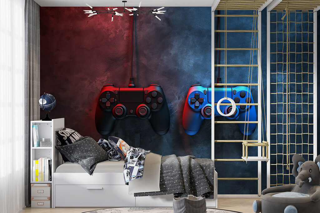 Player Two in an interior