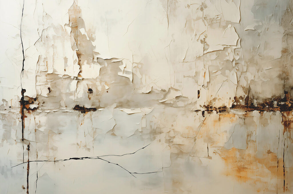 Weathered paint and rust — full design
