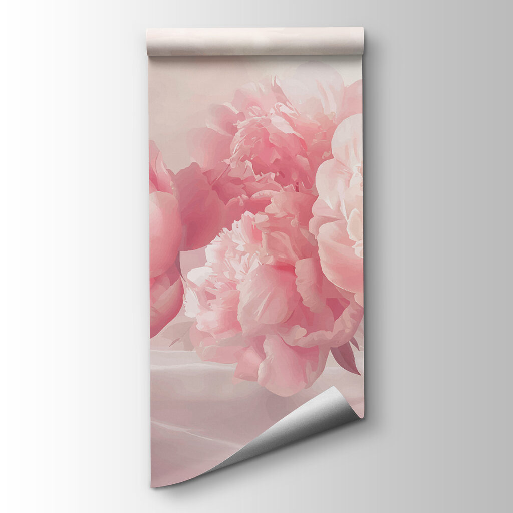 Pink blooms beneath clouds — product view