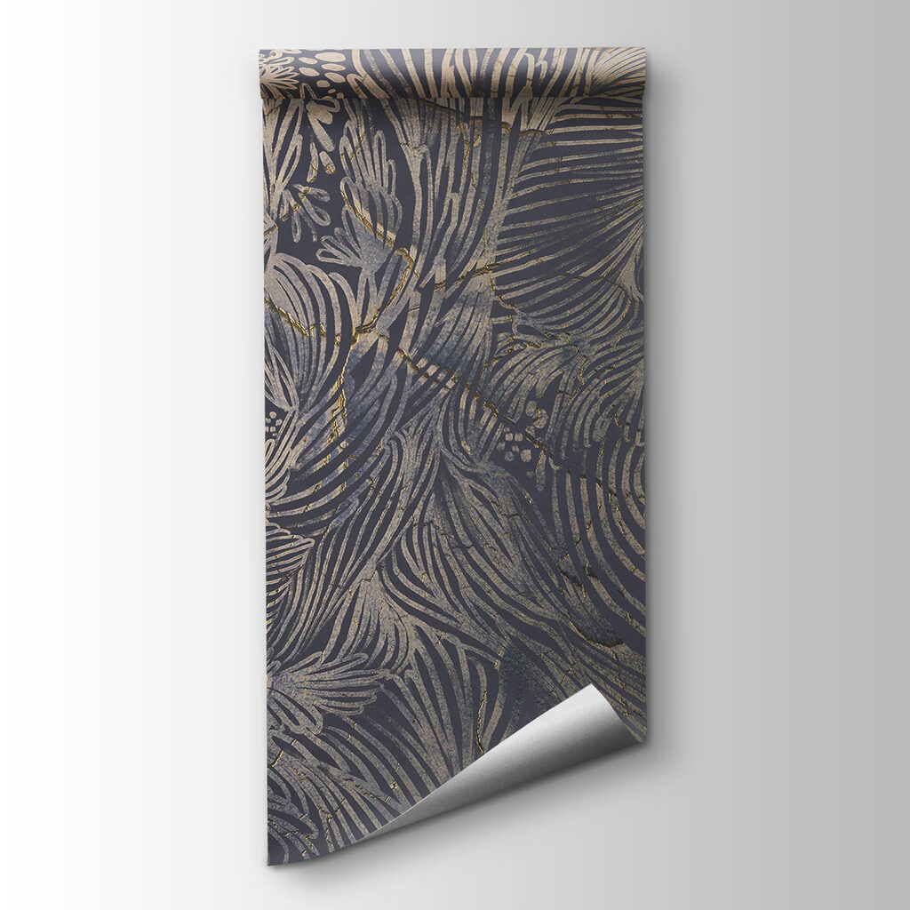 Golden palm leaf lines — product view
