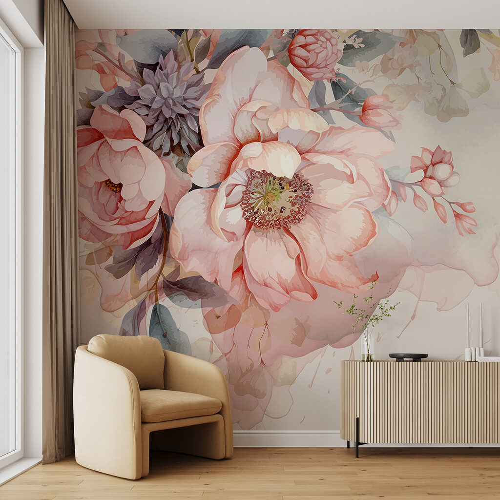 Watercolour Rose Arrangement — interior 4