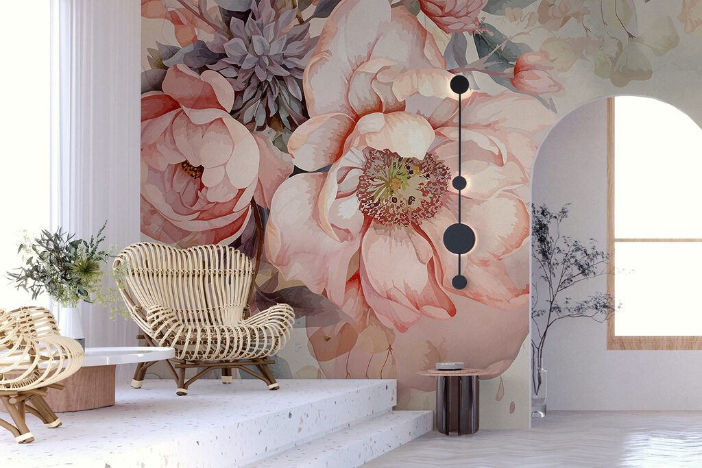Watercolour Rose Arrangement — interior 5