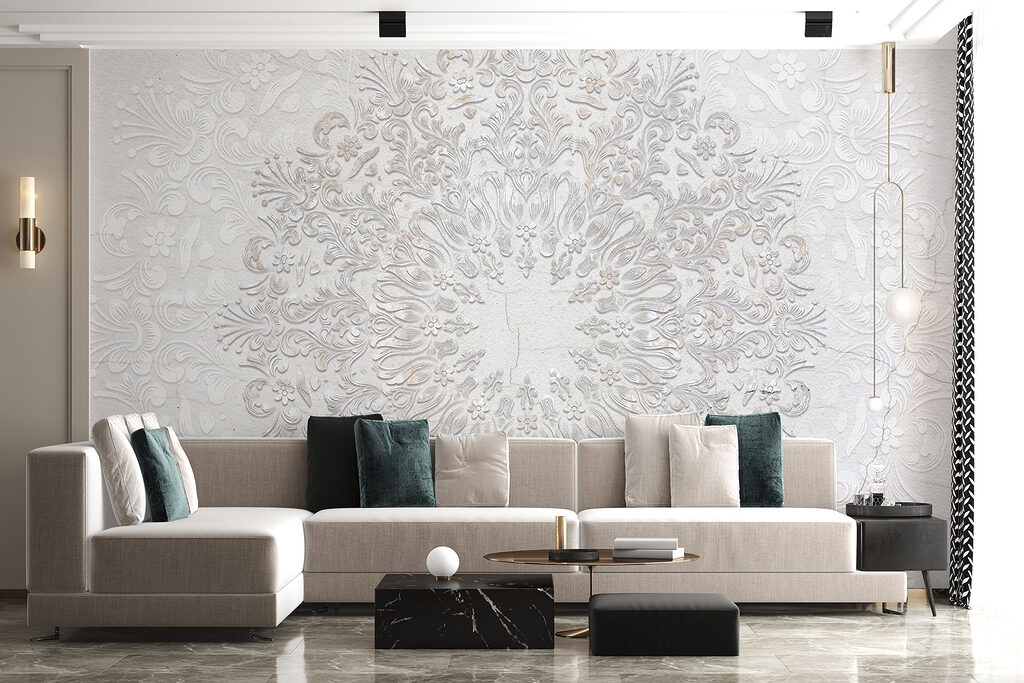 Round white ornament — interior 4