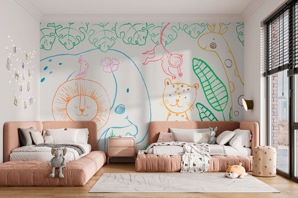 Safari Doodles in an interior