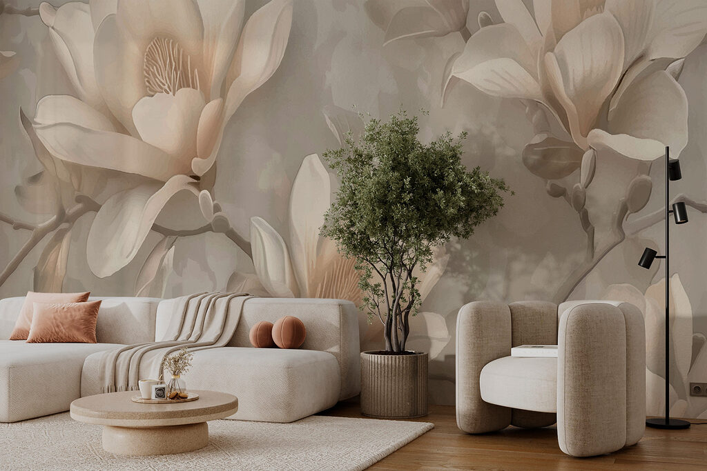 Magnolias in relief — interior 3