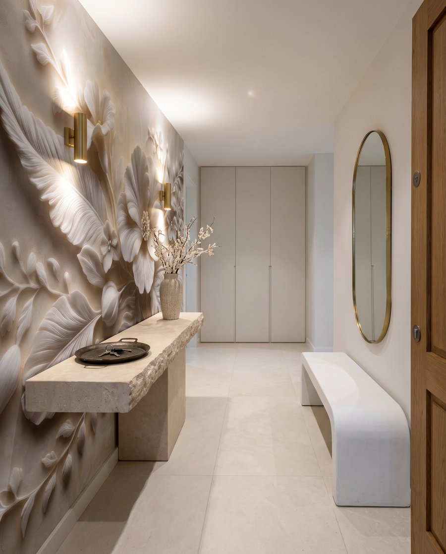 Carved Blossom in an interior