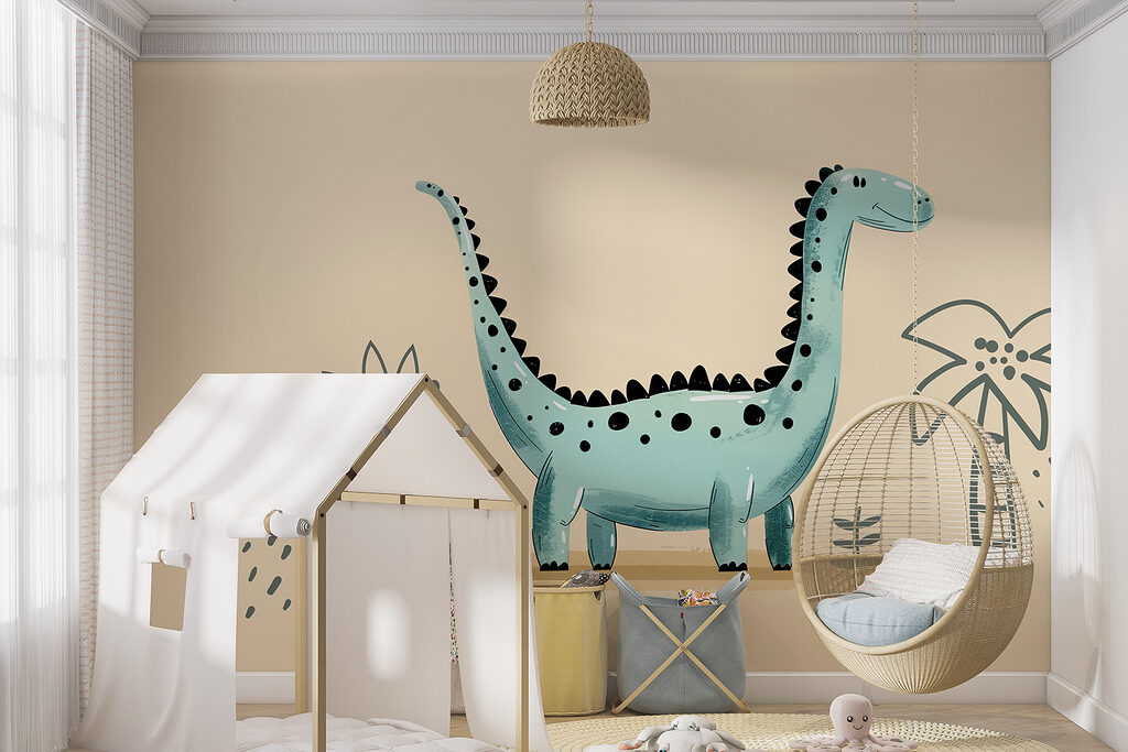 Long Neck Little Friend in an interior