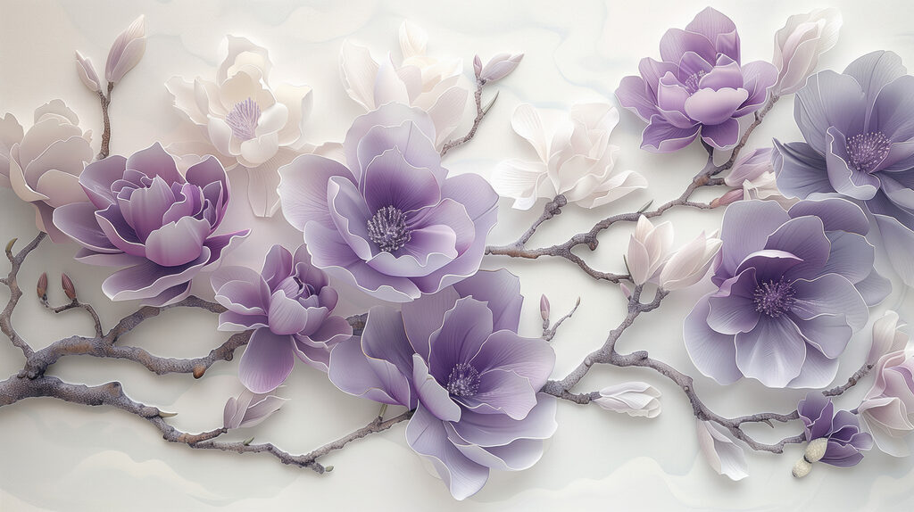 Flowering branches — full design