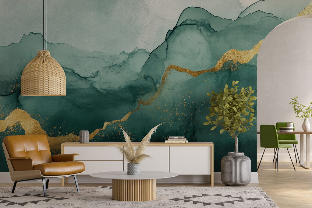 Watercolour Mountain Flow — interior 3