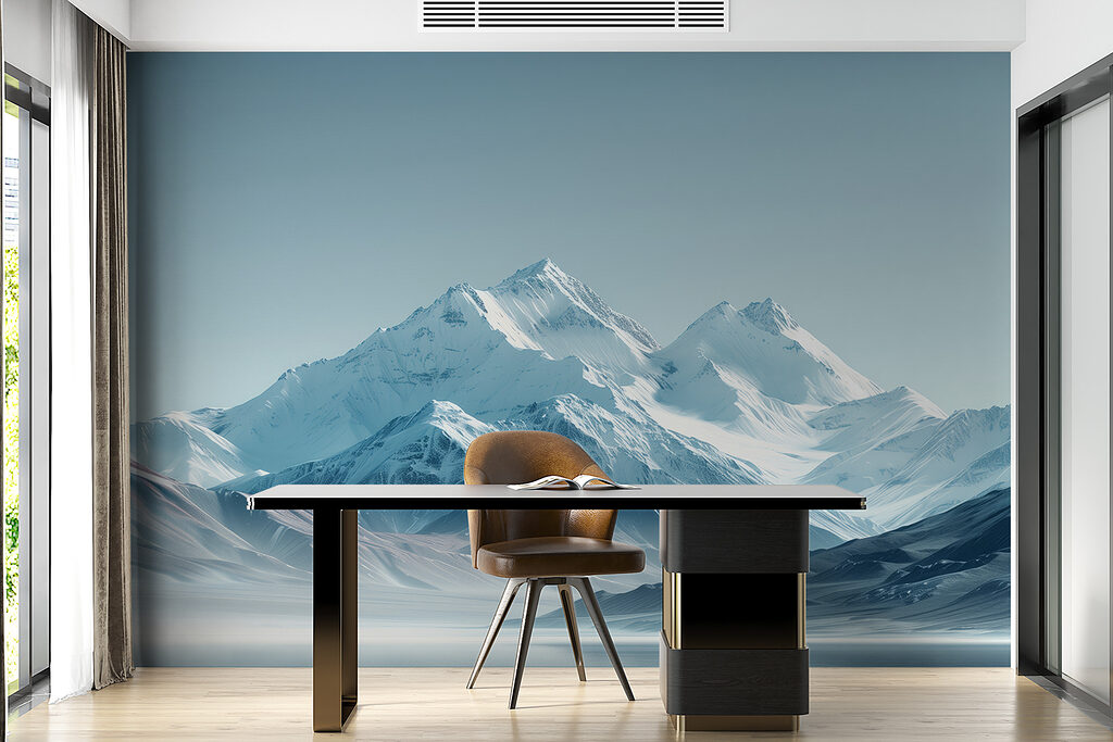 Snowy mountains in blue — interior 3