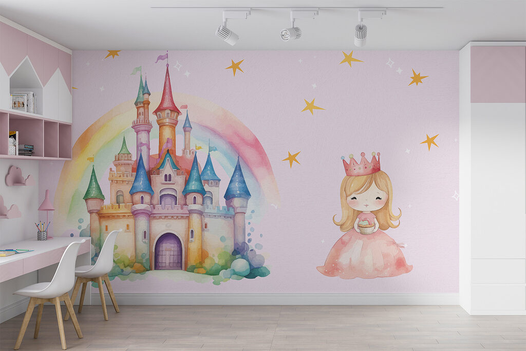 Rainbow castle with princess — interior 1